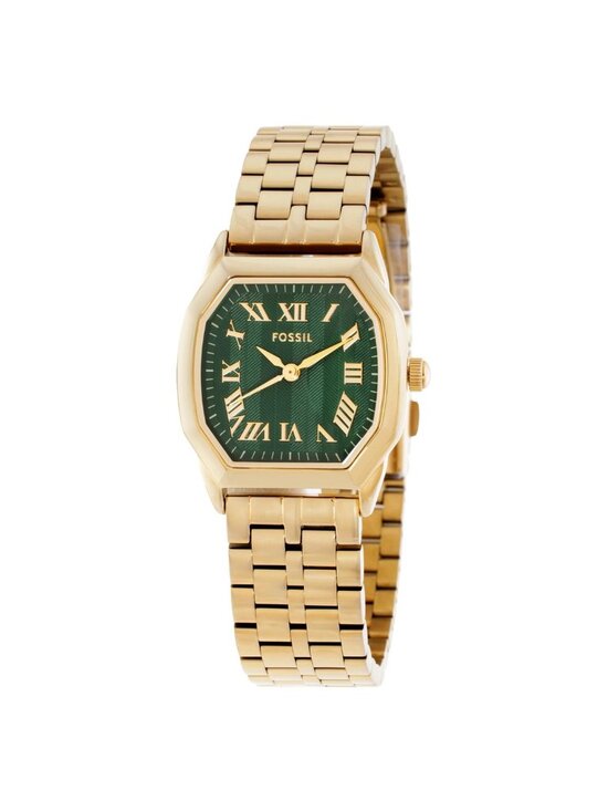 NWT Fossil Harlow Quartz Green Dial Ladies Watch